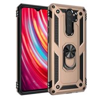 Voor Xiaomi Redmi Note 8 Pro Armor schokbestendig TPU + PC beschermende case met 360 graden rotatie houder (goud) - thumbnail