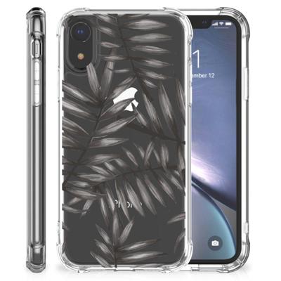 Apple iPhone Xr Case Leaves Grey Apple iPhone Xr Case Leaves Grey
