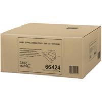 Handdoek ZZ-vouw Natural, 250 vel, pak van 15 stuks - thumbnail