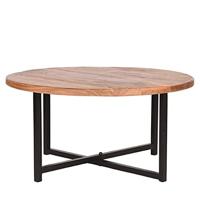 LABEL51 Salontafel Dex - Rough - Mangohout - 80 cm - Rond - thumbnail