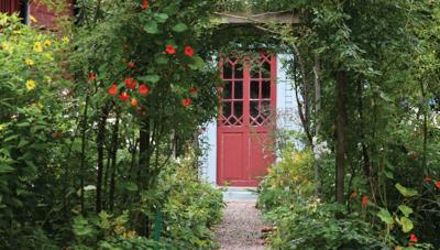 Poort deur 130x70cm Tuinschilderij Customize-it - Customize it