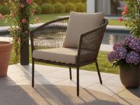 Rennes lounge chair olive alu/rope olive Eurofar - Eurofar - thumbnail