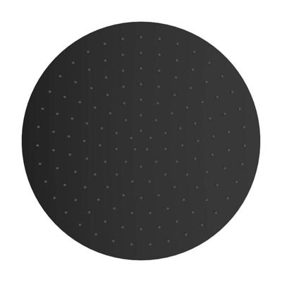 Wiesbaden luxe mess.hoofddouche rond 400 mmx8 mm mat-zwart