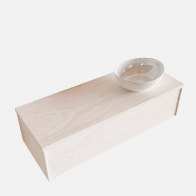 Badkamermeubel BWS Madrid Wit 120 cm met Topblad en Keramische Waskom Rechts (1 kraangat) Badkamermeubel BWS Madrid Wit 120 cm met Topblad en Keramische Waskom Rechts (1 kraangat)