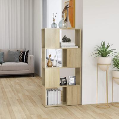 VidaXL Boekenkast/kamerscherm 60x24x124,5 cm bewerkt hout sonoma eiken VidaXL Boekenkast/kamerscherm 60x24x124,5 cm bewerkt hout sonoma eiken