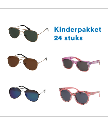 Spectrum kinderzonnebrillen pakket 25 stuks