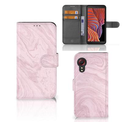 Samsung Galaxy Xcover 5 | Bookcase | Marble Pink - Origineel Cadeau Vriendin