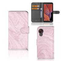Samsung Galaxy Xcover 5 | Bookcase | Marble Pink - Origineel Cadeau Vriendin - thumbnail