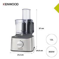 Kenwood FDM313SS Multipro Compact Foodprocessor Grijs/RVS - thumbnail