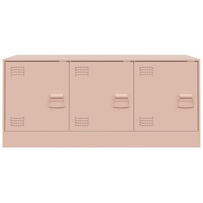 Tv-meubel 99x39x44 cm staal roze