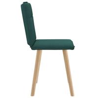 Eetkamerstoelen 2 st stof donkergroen - thumbnail