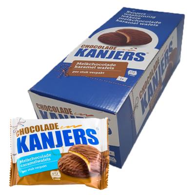 Kanjers - Chocolade Caramel Wafels - 24 stuks