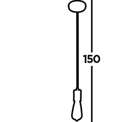 Searchlight Zwarte pendelSquiggle - 9661BK