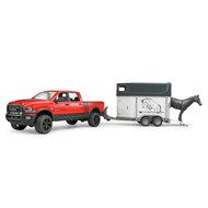 Bruder Dodge Ram 2500 Power Wagon met paardentrailer - thumbnail
