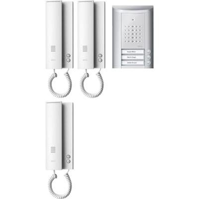 Ritto by Schneider Entravox Complete set voor Deurintercom Kabelgebonden Driegezinswoning Zilver