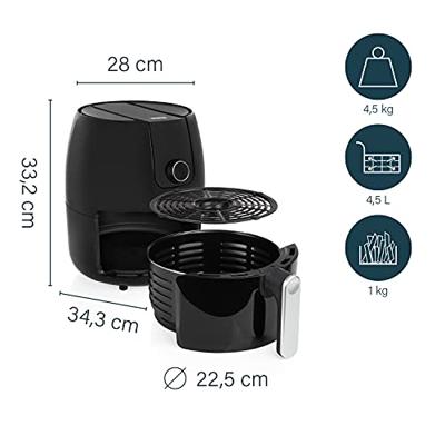 Princess 182025 Digitale Airfryer XXL 4.5L 1500W Zwart