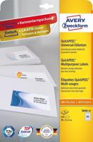 Avery-Zweckform 3666-10 Universele etiketten 38 x 21.2 mm Papier Wit 650 stuk(s) Permanent hechtend Inkjet, Laser (zwart/wit), Laser (kleur), Kopiëren - thumbnail