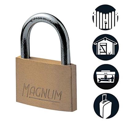 Masterlock 20mm solid brass padlock steel shackle - CAD20
