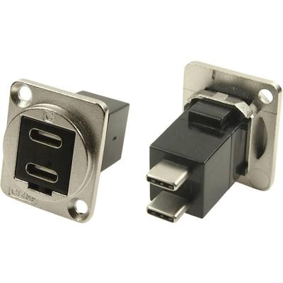 Cliff CP30212M XLR-adapter USB-C bus naar USB-C stekker Adapter, inbouw 1 stuk(s)