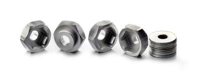 Absima 12 mm --> 17 mm 1:10 Aluminium velgmeenemers Aluminium 4 stuk(s)