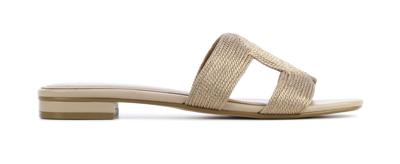 BiBi Lou Dames Slippers in Leder (Goud)