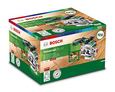 Bosch Groen UniversalCirc 12 12V Li-Ion accu mini cirkelzaag set met 1 x 2,5Ah accu - 06033C7002