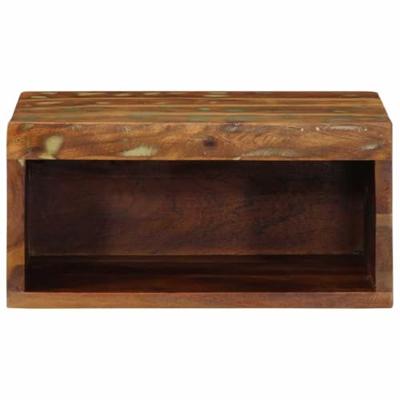 Tv-wandmeubelen 2 st massief gerecycled hout