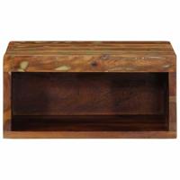 Tv-wandmeubelen 2 st massief gerecycled hout - thumbnail