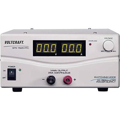 VOLTCRAFT SPS 1525 PFC Labvoeding, regelbaar 3 - 15 V/DC 2 - 25 A 375 W Remote Aantal uitgangen: 1 x