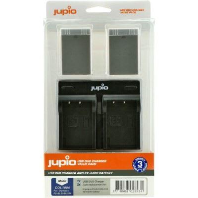 Jupio Kit: 2 x camera-accu BLS-5 / PS-BLS50 1210mAh + USB Dual lader