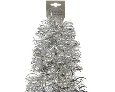 Lametta golfguirlande glans zilver