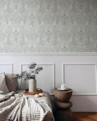 Dutch Wallcoverings Klara & Tove - Äng Light Green - Lichtgroen