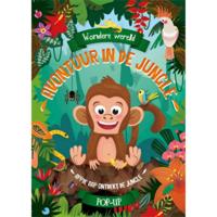 Lantaarn Publishers Wondere wereld pop-up boek - avontuur in de jungle - thumbnail