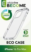 Cellularline Become Eco Case Backcover Apple iPhone 16 Pro Max Transparant Inductieve lading - thumbnail