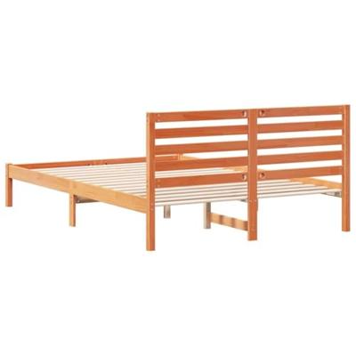 Bedframe Wasbruin 140 x 210 cm Massief grenenhout Bedframe Wasbruin 140 x 210 cm Massief grenenhout