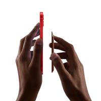 Apple Leren kaarthouder met MagSafe (1st gen) voor iPhone California Poppy - thumbnail