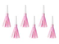 Feesttoeter lichtroze metallic 6 stuks - thumbnail