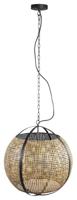 PTMD hanglamp bayu zwart/beige 55 cm | 2 stuks - thumbnail
