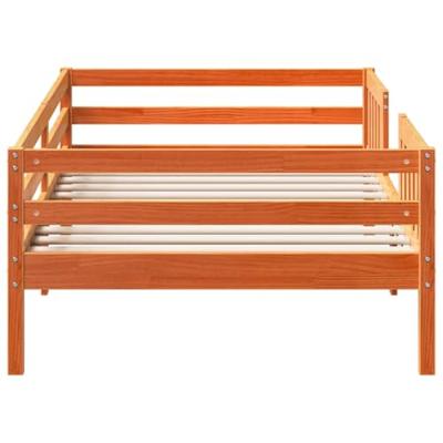 Bedframe zonder matras massief grenenhout wasbruin 80x200 cm Bedframe zonder matras massief grenenhout wasbruin 80x200 cm