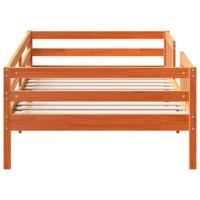 Bedframe zonder matras massief grenenhout wasbruin 80x200 cm - thumbnail