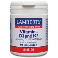 Lamberts Vitamine D3 En K2 Capsules - thumbnail