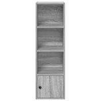 Boekenkast 31x24x102 cm bewerkt hout grijs sonoma eikenkleurig - thumbnail