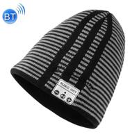 Bluetooth Warm Stripe brei hoed ondersteunt het beantwoorden van de telefoon & Bluetooth portret Taking & muziek - thumbnail