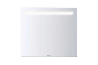 Spiegel Duravit No.1 Met Horizontale LED Verlichting 80x3.5x70 cm Mat Wit Duravit