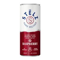 Stelz - Hard Seltzer Raspberry Blik - 12 x 25 cl - thumbnail