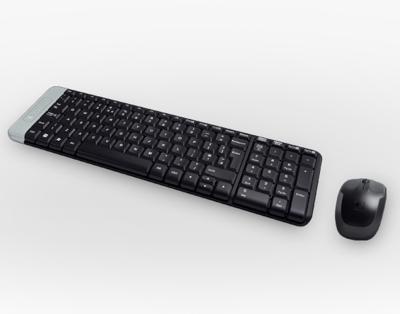 Toetsenbord en draadloze muis Logitech TDS6080 Plastic 2400 W
