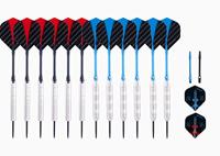 Longfield darts 4 sets steeltip nickelplated brass 21/23 gr - thumbnail