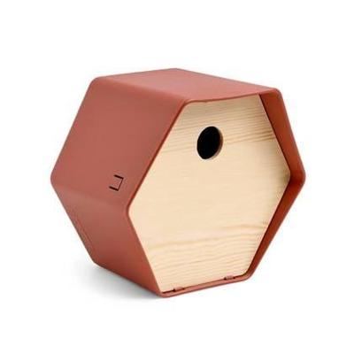 Capi vogelhuisje hive 1 rond gat 19x23x20 cm bruin