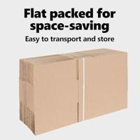 VidaXL Vouwdoos met opslag 50 pcs naturel 25 x 17,5 x 10 cm karton - thumbnail