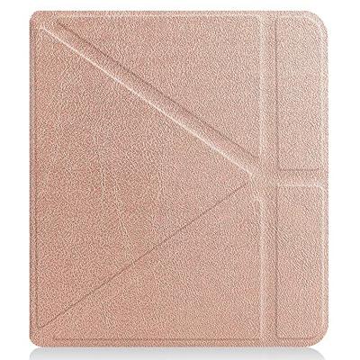 Lunso - Origami sleepcover hoes - Kobo Libra 2 (7 inch) - Rose Goud Lunso - Origami sleepcover hoes - Kobo Libra 2 (7 inch) - Rose Goud